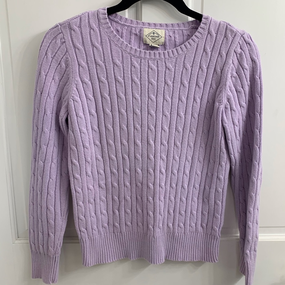 St. John’s Bay Purple Sweater Size S